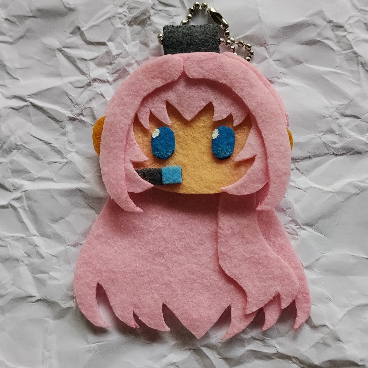 Megurine Luka 💗 — Felt Doll Keychain Vocaloid